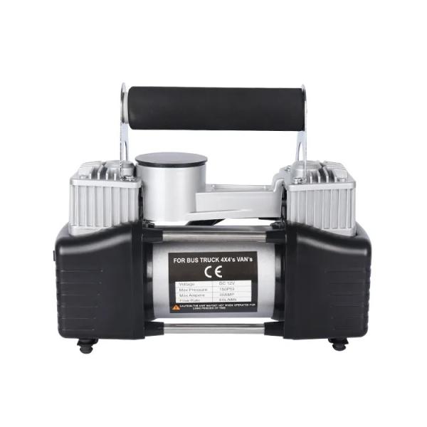 Bomba de pneus portátil DC 12 Volt METAL pneu inflador Compressor de ar de carro para caminhão com saco de tecido