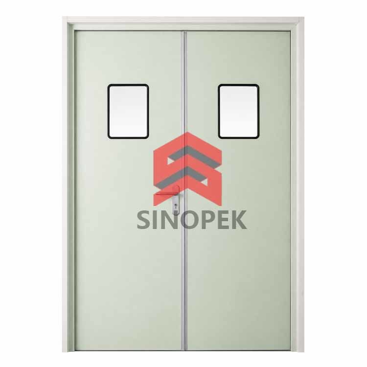 Manual Swing Door — Double Open | Wide Passage | Hospital & Cleanroom Grade