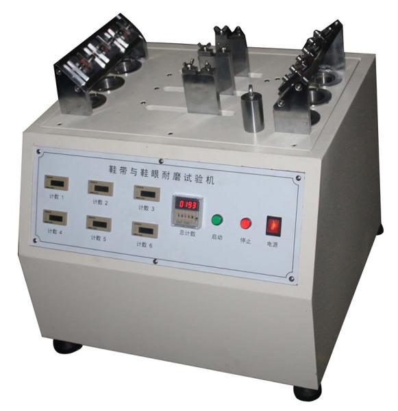 Abrasion Resistance Footwear Testing Equipment , Shoelace Abrasion Tester leather testing equipment