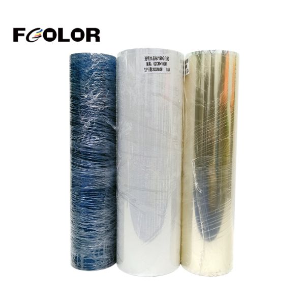 FCOLOR Waterproof DTF Uv Adhesive AB Film 30 cm Uv Transfer Roll for Cup Mug Tumbler