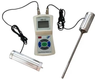 Teste digital de água e temperatura do solo para testar e observar o posicionamento da água do solo