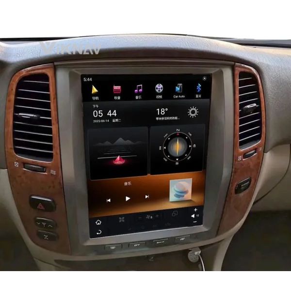 12.1 дюймовый экрановый стерео для Toyota cruiser 2003-2007 LC100 навигация GPS мультимедийный DVD-плеер беспроводной Carplay