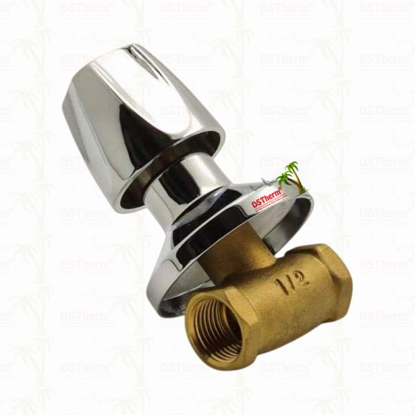 Chrome Plated Brass Stop Valve Global Valve South American Style A 1/2