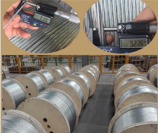 Fio de aço galvanizado mergulhado quente do núcleo, fio de aço revestido do zinco do calibre de 1.0-5.0mm