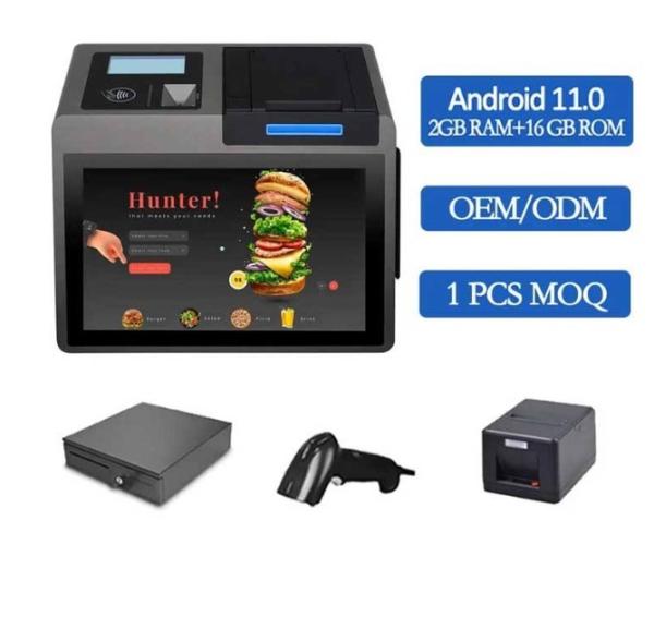 Mini caisse enregistreuse portable tout-en-un terminal de paiement 58mm 80mm Android 11.0 Système de point de vente de bureau pour magasin
