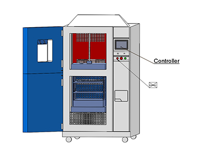 Air To Air Environment Thermal Shock Chamber 72L Test Room