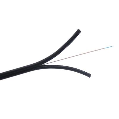 G652D FTTH Drop Fiber Optic Cable With Messenger Telecommunication Cable
