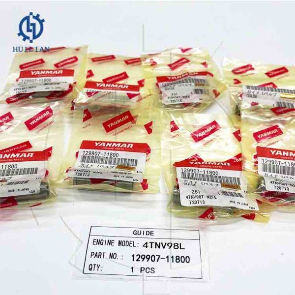 Проводник клапана частей двигателя дизеля частей запасной части 4tn98L экскаватора 129907-11800