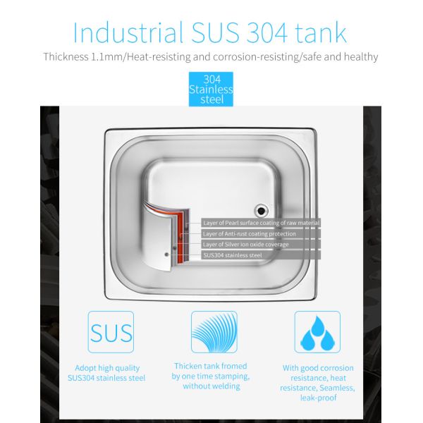SUS304 40KHz 20L 480W Medical Ultrasonic Cleaner