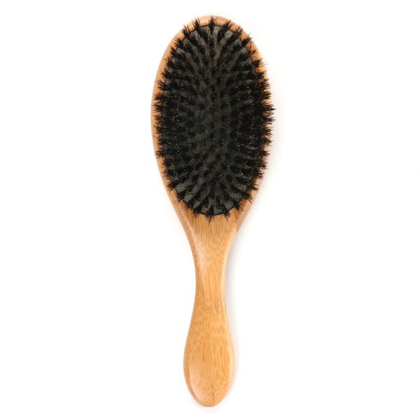 Customizable Logo Wooden Boar Bristle Hair Brush For Women Thick Long Hair Set