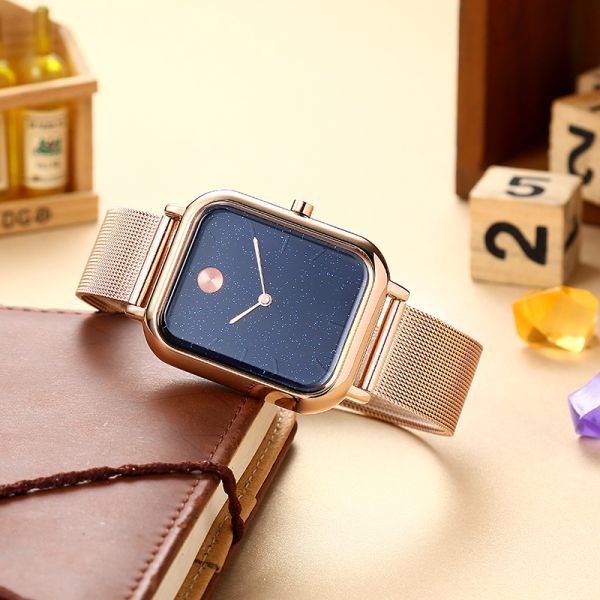 Людей наручных часов логотипа OEM дозор движения кварца роскошных водоустойчивый квадратный