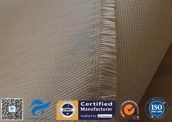 Brown 800℃ 600g Satin Silica Fabric Fiberglass High Temperature Cloth Durable