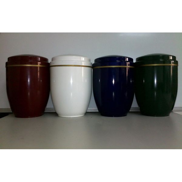 Цветастая покрашенная урна металла для золы тела, продуктов урны кремации