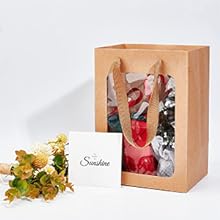 Bags With Window 10x7x5 Gift Bags For Mother'S Day Proposal Candy Gift, Festival Gift Packaging
