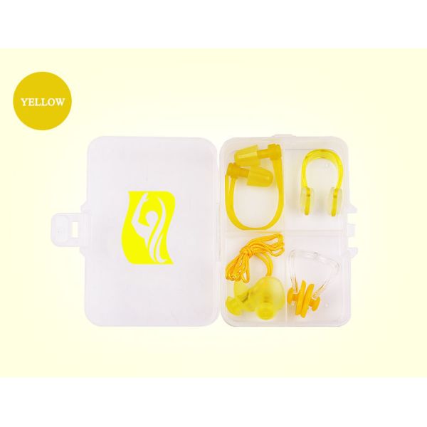 Christmas Tree Shaped Silicone Earplugs And Nose Clip Set Waterproof Comfortable