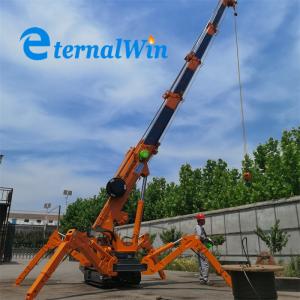 CE EPA EURO Grue à araignée électrique Grue de levage portable Machine construire 3 tonnes Crawler 2t 3t 5t 8t Mini Grue à araignée