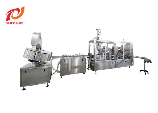 SKP-4 Four Lanes High Speed China Best Recyclable Aluminum Nespresso Coffee Capsule Filling Sealing Machine