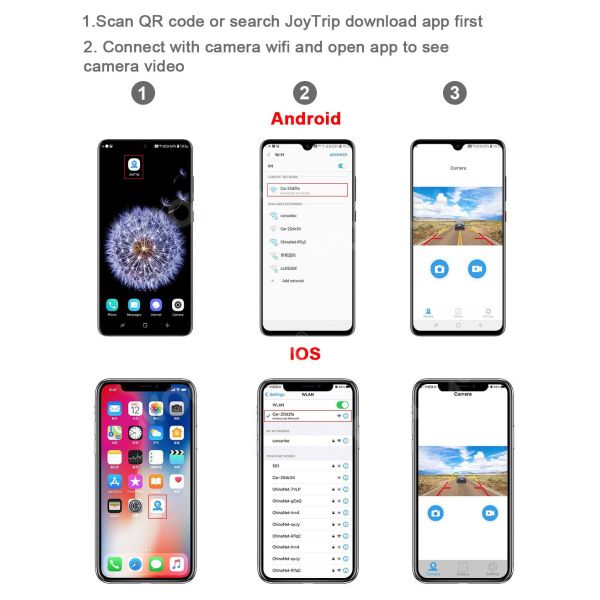 Широкоугольная водонепроницаемая камера ночного видения Wifi Автомобильная задняя резервная камера заднего вида Беспроводная камера заднего вида