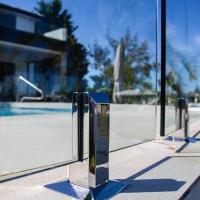 Frameless Glass Railings With Stainless Steel Spigots For Fence Balconies Staircase Patios