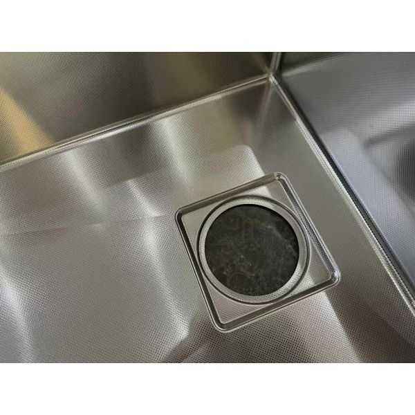 Серия 304 с двойной установкой, с одной тарелкой, глубокой тарелкой, ручной кухонной раковиной.