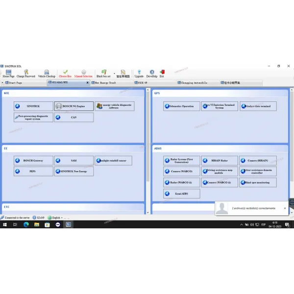 CF C2 Laptop+ Scanner Interface Tool для SINOTRUK HOWO SHACMAN WeiChai Диагностика грузовиков