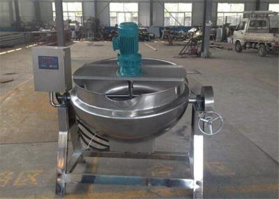 Tomato Jam Tilting Steam Kettle , Industrial Kettle Boiler Stainless Steel Material