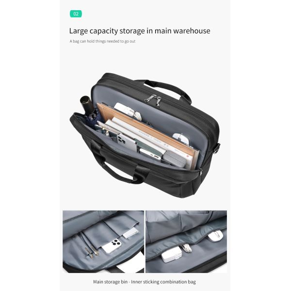 OEM/ODM Деловой случайный портфель мужской кожаный деловой сумки дождеупорный