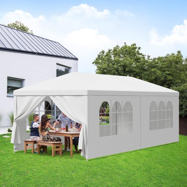 Outdoor Wedding Party Tent Camping Shelter Gazebo Canopy Removable Sidewalls Easy Set Gazebo BBQ Pavilion Canopy