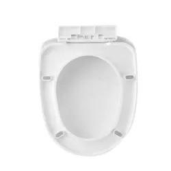 Modern Design White Heated Soft Close Toilet Seat With Quick Release Round Shape