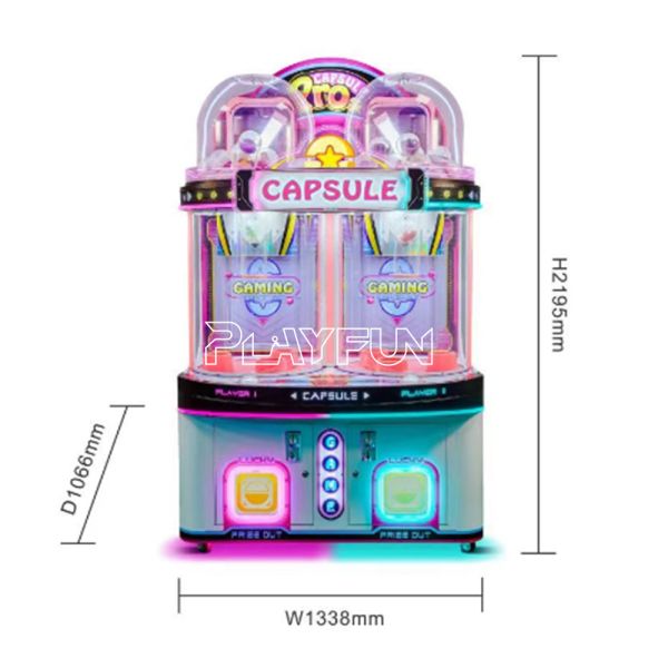 Popular Commercial Gift Vending  Lucky Ball Drop 2 Palyers Coin Operated Capsule Pro Prizes Arcade Game Machine for Amusement