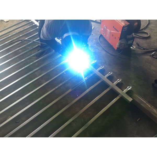 Tubular steel ornamental garden Hercules Fence 1200mm height x 2450mm width Stain Interpon Powder