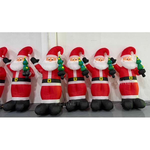 Le Père Noël gonflable en tissu d'Oxford pour Noël