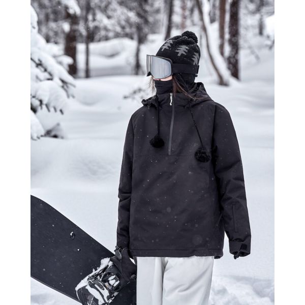 Custom OEM Couple 3L Waterproof Snowboard Ski Jacket Winter Warm Ski Sweatshirt