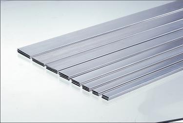 HF Welded Flat - Oval Aluminum Radiator Tube Mill Finished For Heat Exchangers