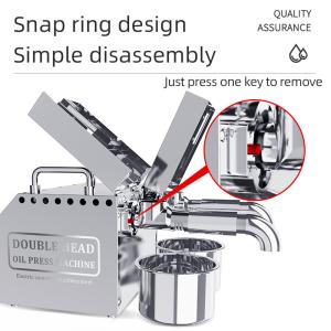 Мини кокосовое масло B02 машины прессы для домашней головы двойника пользы