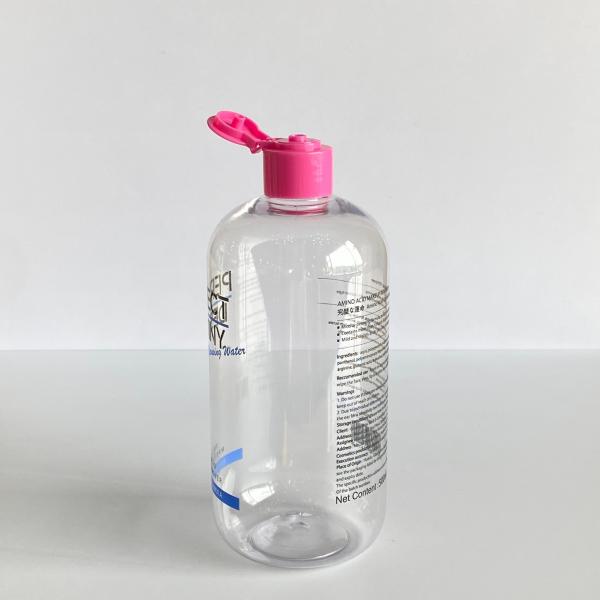 Custom Printed PET Plastic Cylinder Lotion Bottle with Flip Top Cap for Shampoo and Body Wash
