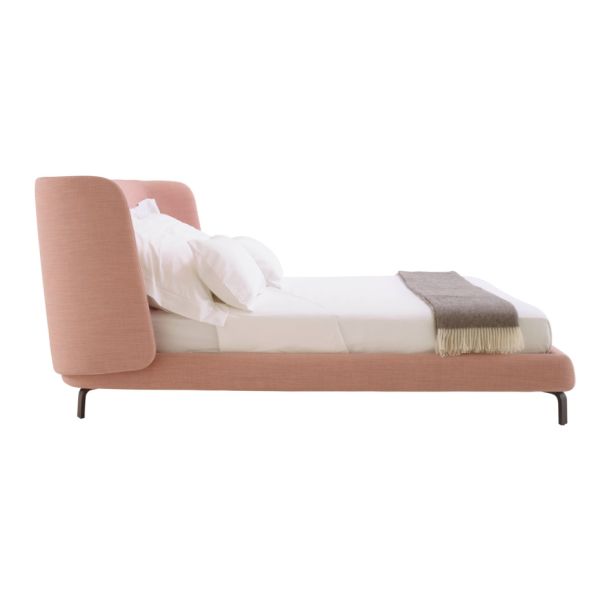 King Size Bed Frame Modern Upholstered Bed Fabric Bedroom Furniture For Hotel