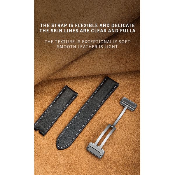 20мм роскошный кожаный часовой пояс для Samsung GaLaxy Watch 5 100% Профессиональный QC Прошел