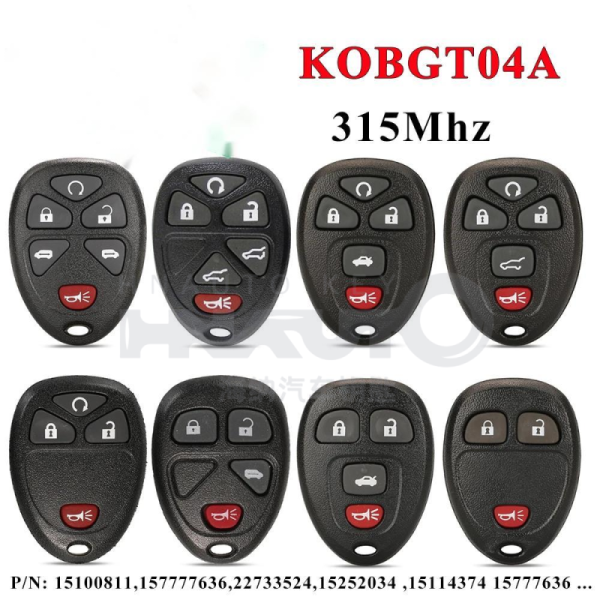 315MHz Remote Key KOBGT04A for Buick Terraza Chevrolet HHR Uplander