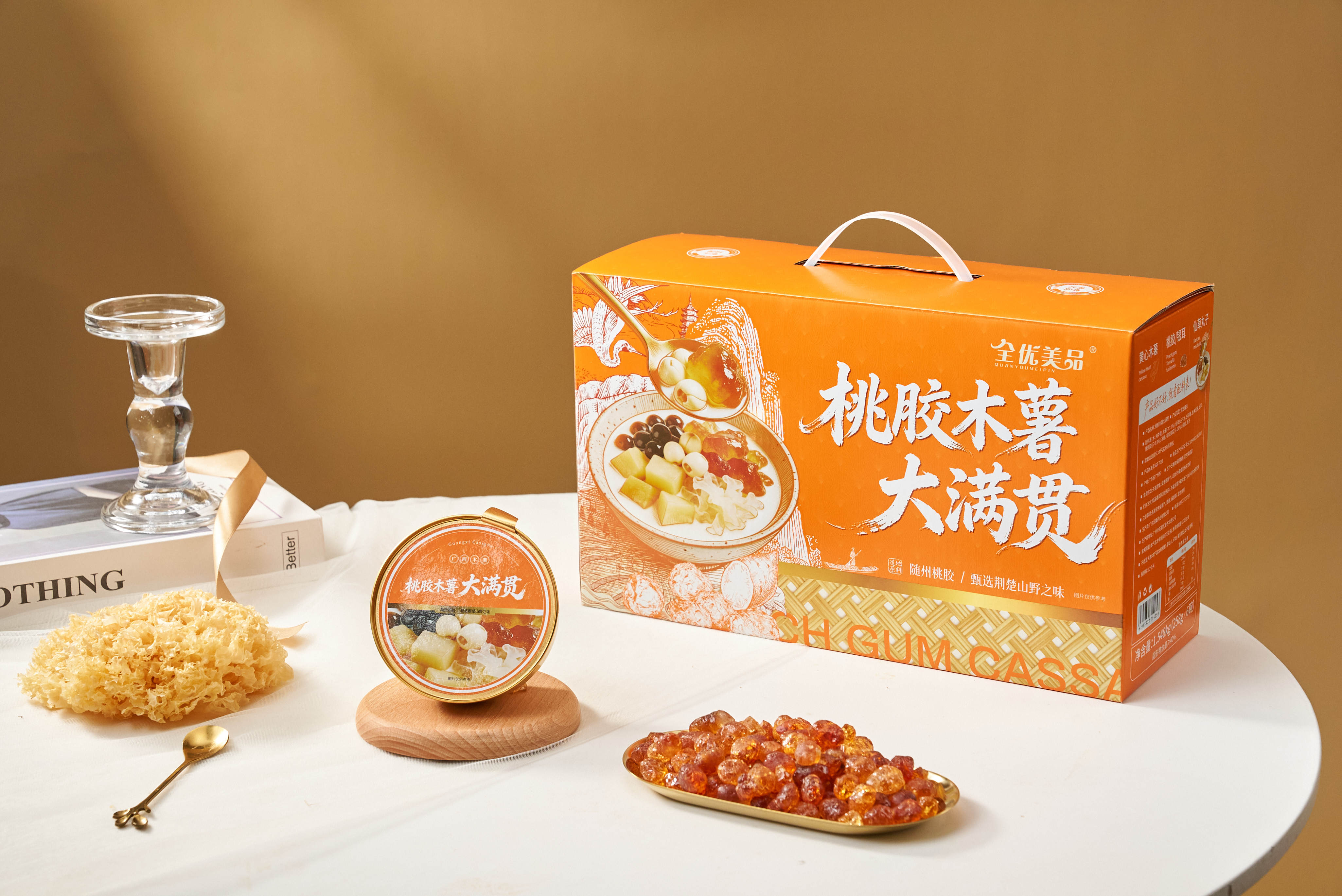 Peach Gum & Tapioca Assorted Big Bowl Dessert Nourishing for Skin Popular Catering Ingredient