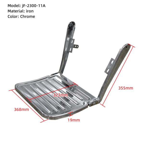 Iron Barber Chair Footrest Electroplated  Foot Tread Trim Hair Chair Accessories