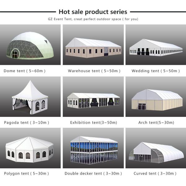 Customized Outdoor Trade Show Event Tent Aluminum Structure Tents Wind Resistant
