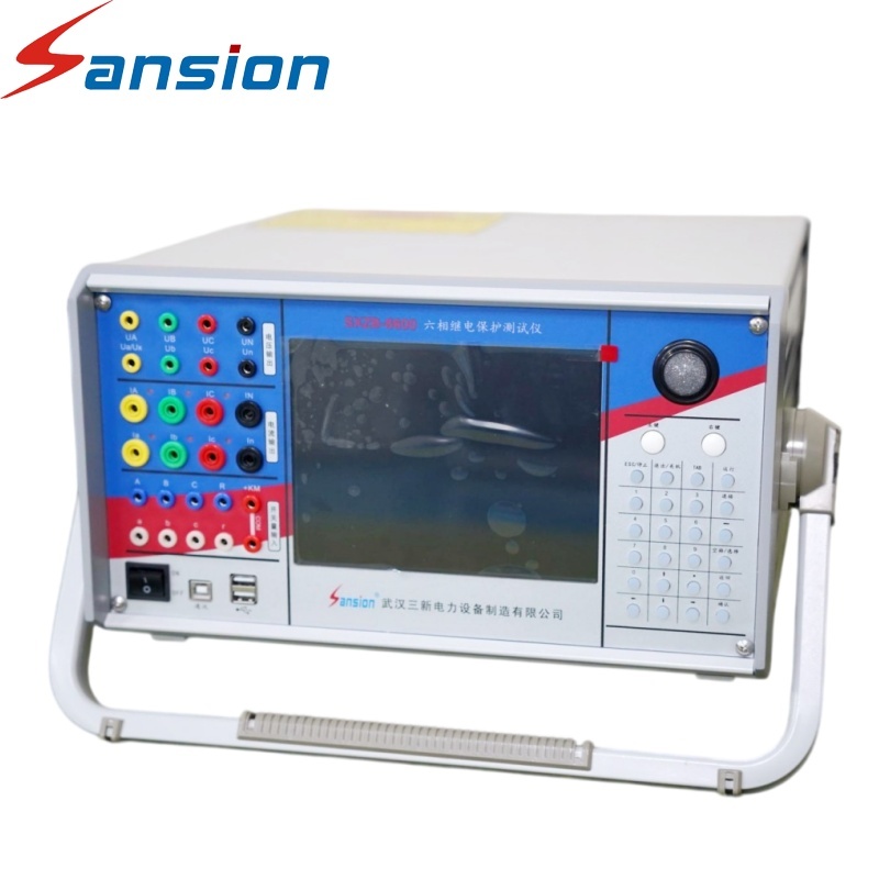 Protective 6 Phase  Relay Test Equipment Tester with AC DC Current and Voltage Output for Power System Testing