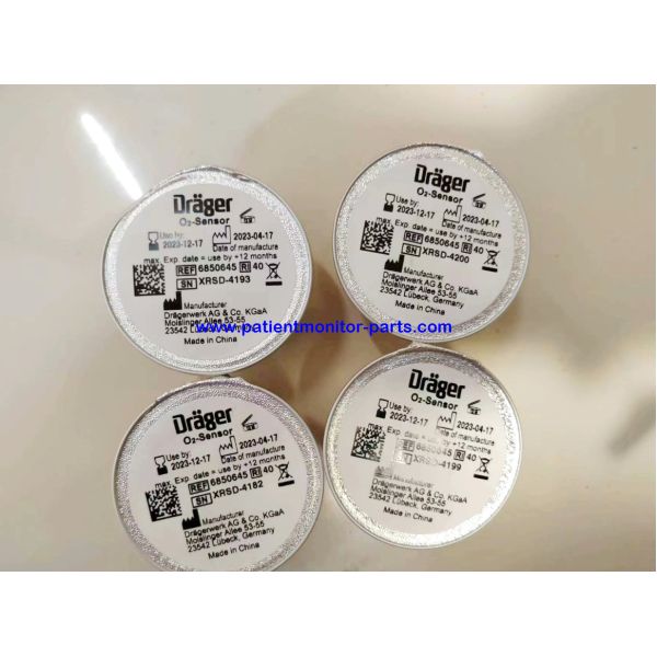 Оригинальная импортная кислородная батарея Drager, классический парамагнитный O2-сенсор для Evit 4, номер заказа: 6850645