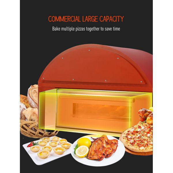 Table Top Colorful High Temperature SS Commercial Pizza Oven