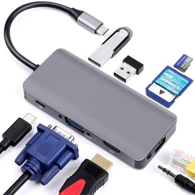 Cubo múltiplo Multifunction de USB C