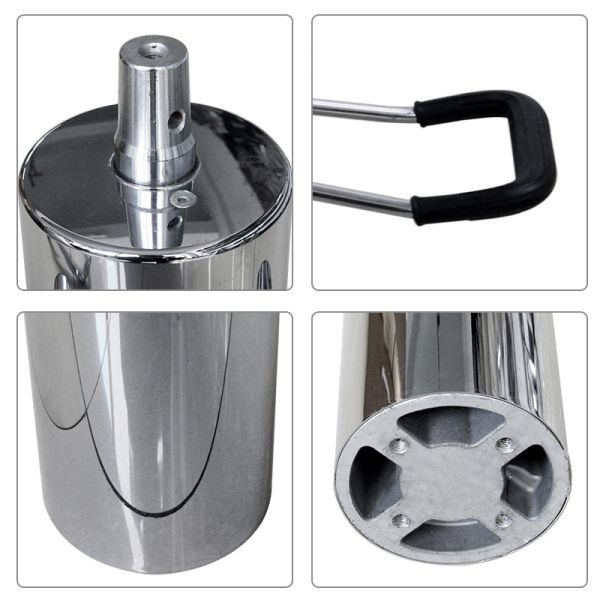 160 Travel Chrome Surface Cast Iron Barber Chair Pump Base，Lift Oil Pump