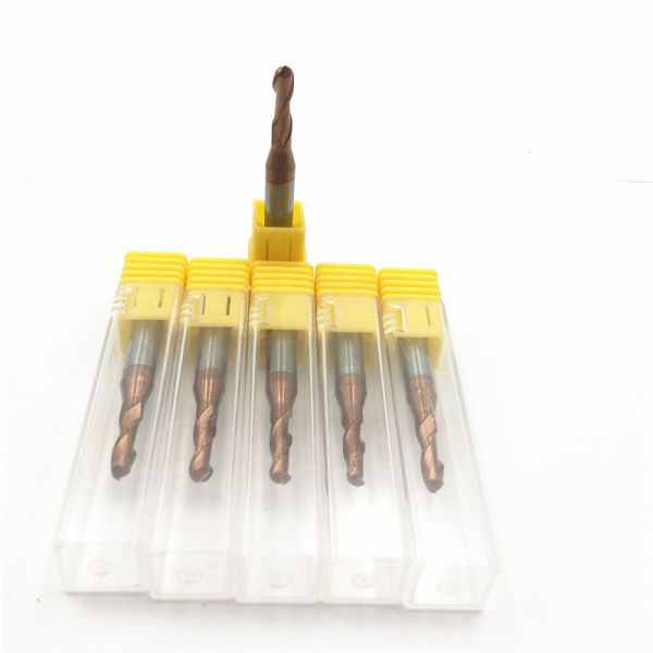 Molinos de extremo de nariz de bola de carburo de tungsteno largo para cortar acero Servicio OEM