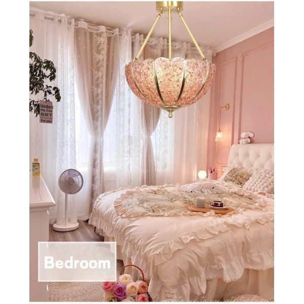 All Copper Crystal Chandelier Living Room Bedroom Study Hotel Room Homestand  Watermelon Light