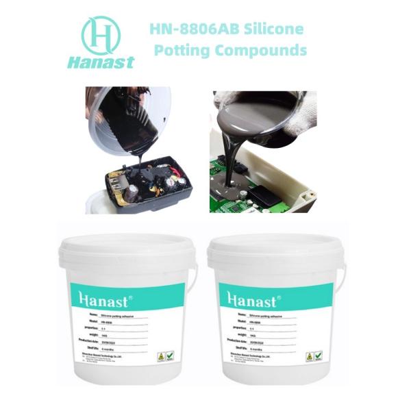 2 Component Thermal Conductive Silicone Potting Compound Adhesive Liquid Gel